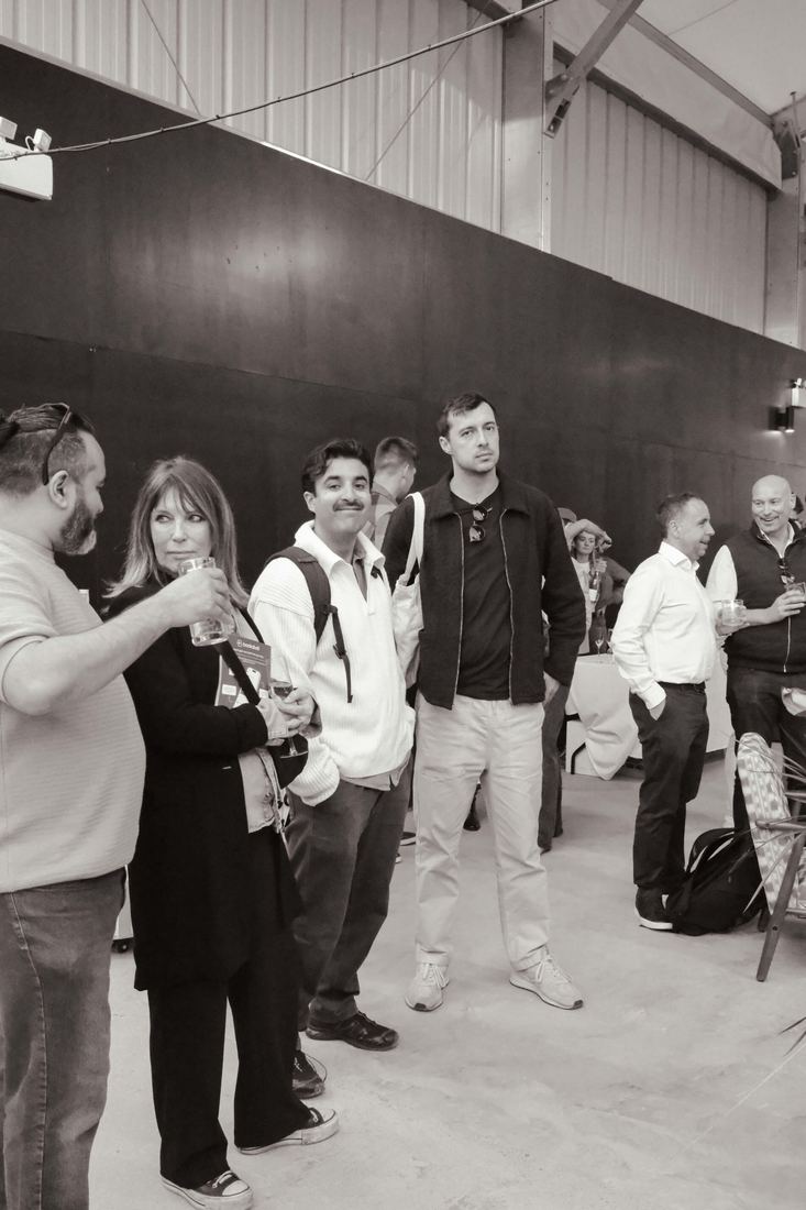 Players and guests gathered between matches
